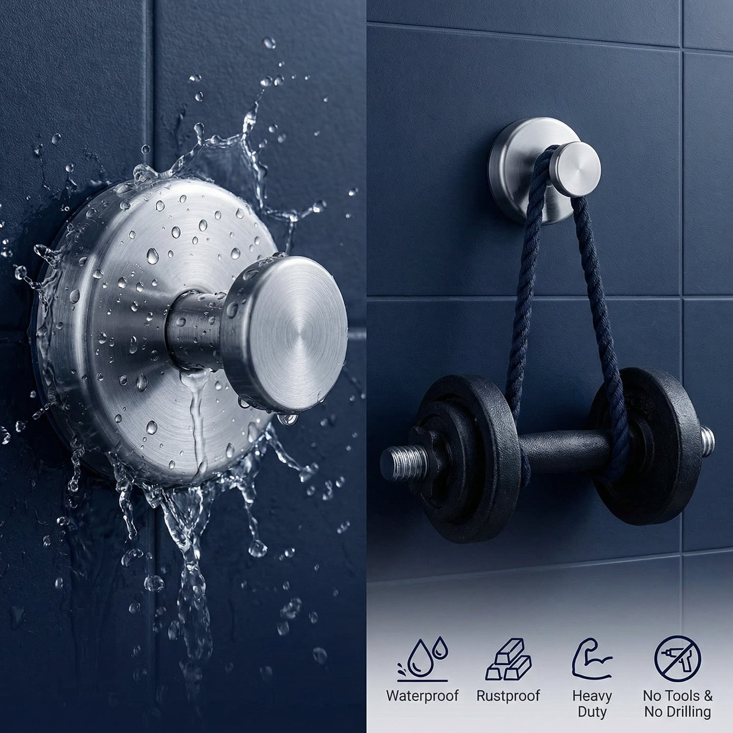 DMActy™ Heavy-Duty Suction Hooks